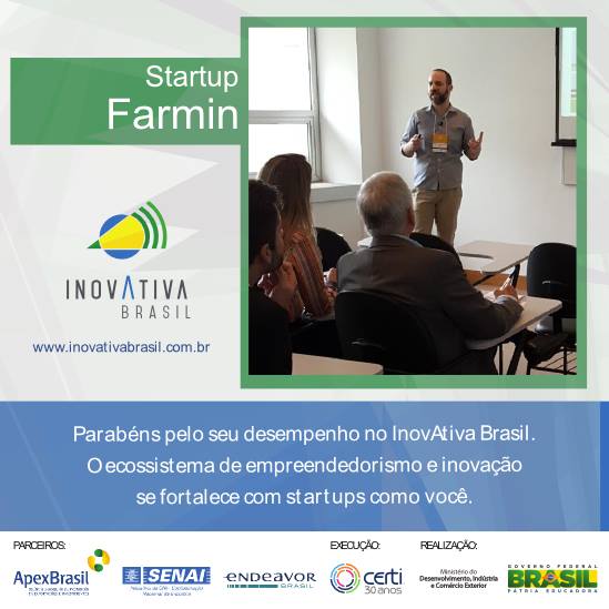 FARMIN apresenta na maior banca de startups do país no Demoday InovAtiva 2015